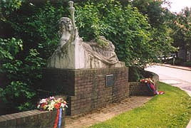 [photo, Statue of Demeter, Greek Goddess of Agriculture, outside Wayne A. Cawley, Jr. Building, 50 Harry S Truman Parkway, Annapolis, Maryland]