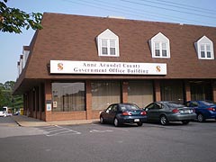 [photo, Board of Elections, County Government Office Building, 7320 Ritchie Highway, Glen Burnie, Maryland]